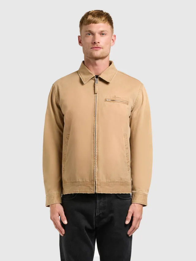 khujo-jacke-janno-blouson-im-used-look-in-camel image 1