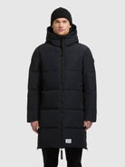 khujo-lear-damen-steppmantel-port-blue-loose-fit image 4