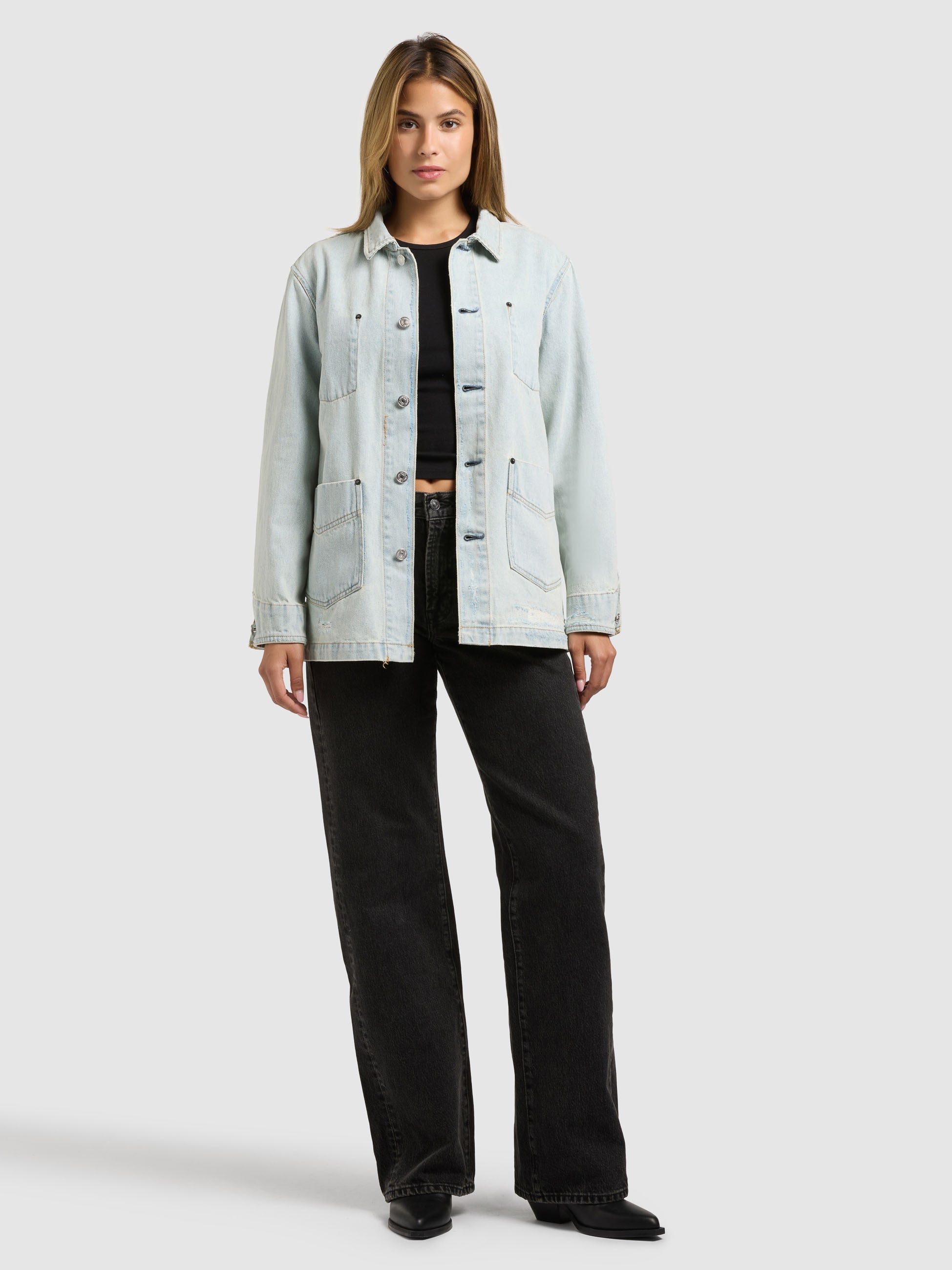 khujo-jacke-miria-bleached-blue image 2