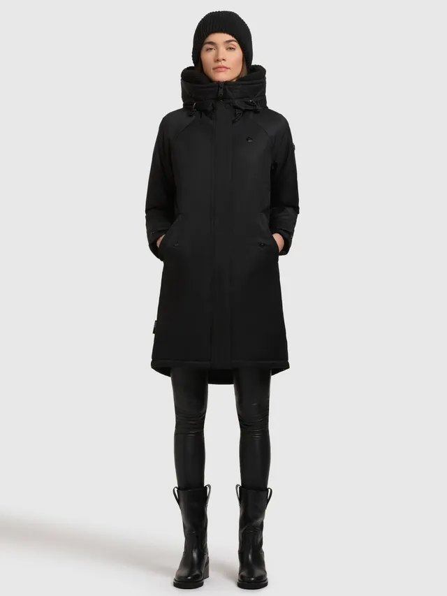 khujo-coat-semie2-black-leicht-wattierter-kurzmantel image 1