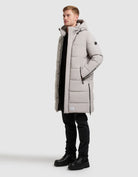 khujo-coat-pike-nimbus-gray-wintermantel image 2