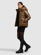 khujo-jacket-devina2-shiny-copper-brown-wasserabweisende-steppjacke-mit-abnehmba image 2