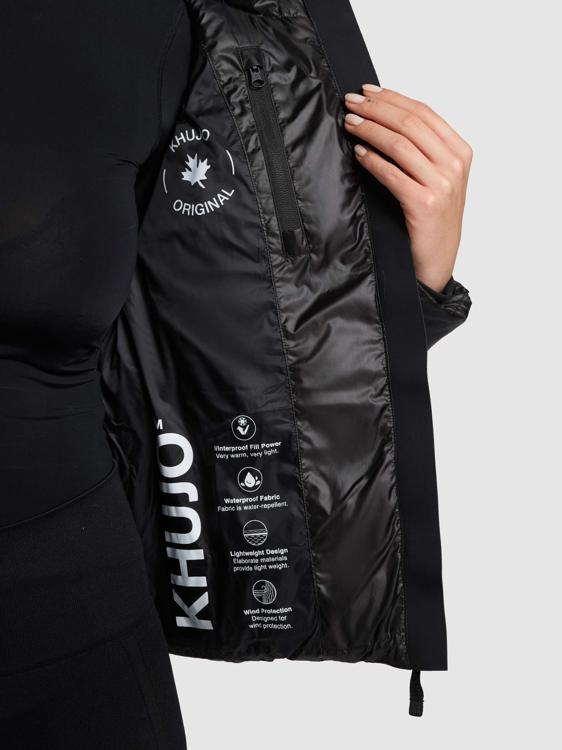 khujo-enits-shiny-damen-steppjacke-black-gl-nzend image 8
