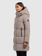 khujo-mantel-haya2-matt-greige-loose-fit image 5