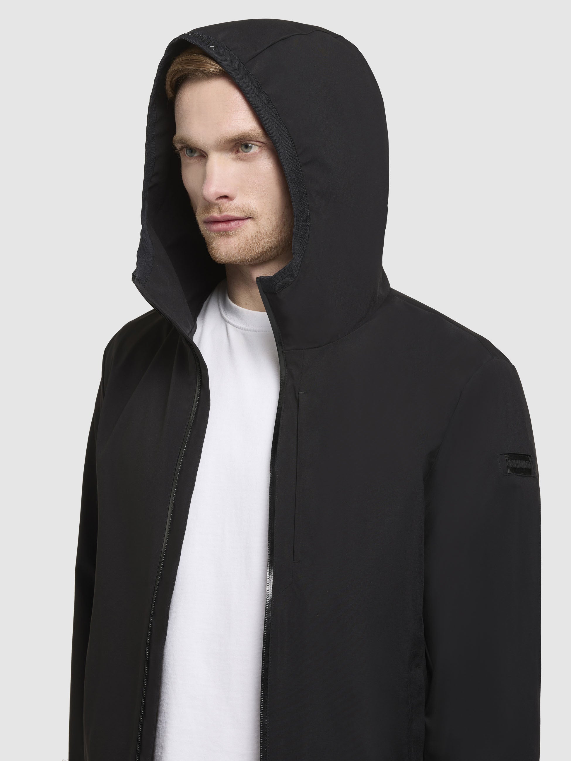 khujo-jacke-hamza-schwarz-kapuzenjacke-basic-regular-fit image 7