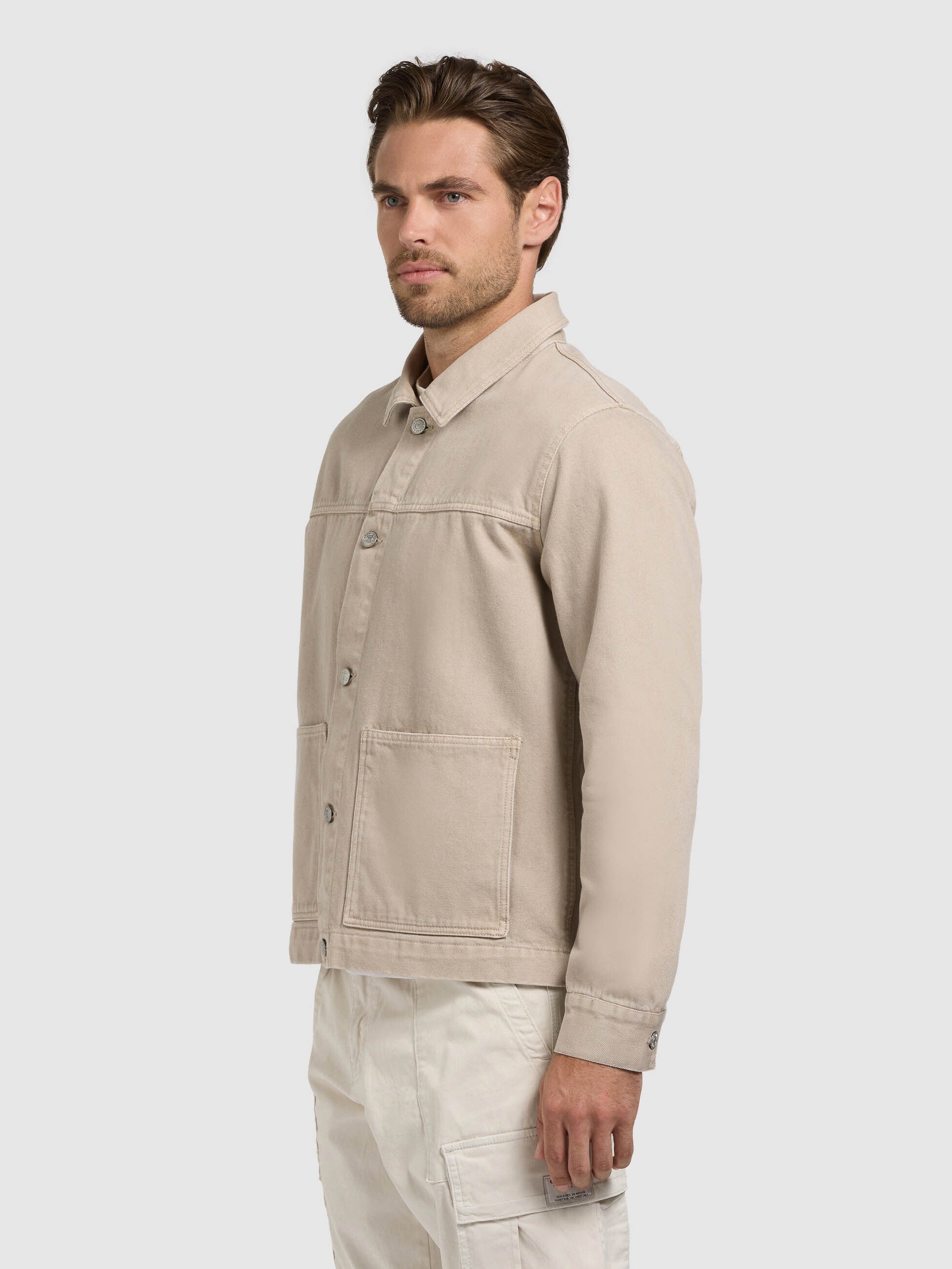 khujo-barto-jeansjacke-greige-aus-baumwoll-denim image 5