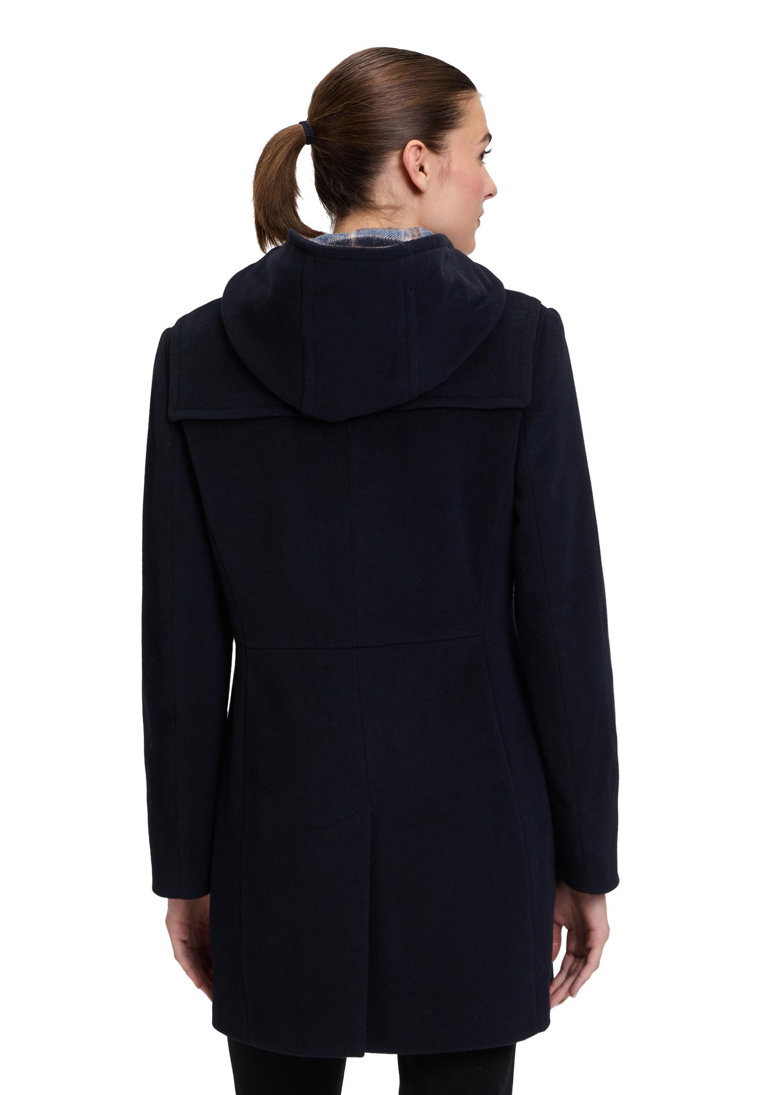 gil-bret-damen-dufflecoat-mit-kapuze-wollvelours-knebelverschluss image 2