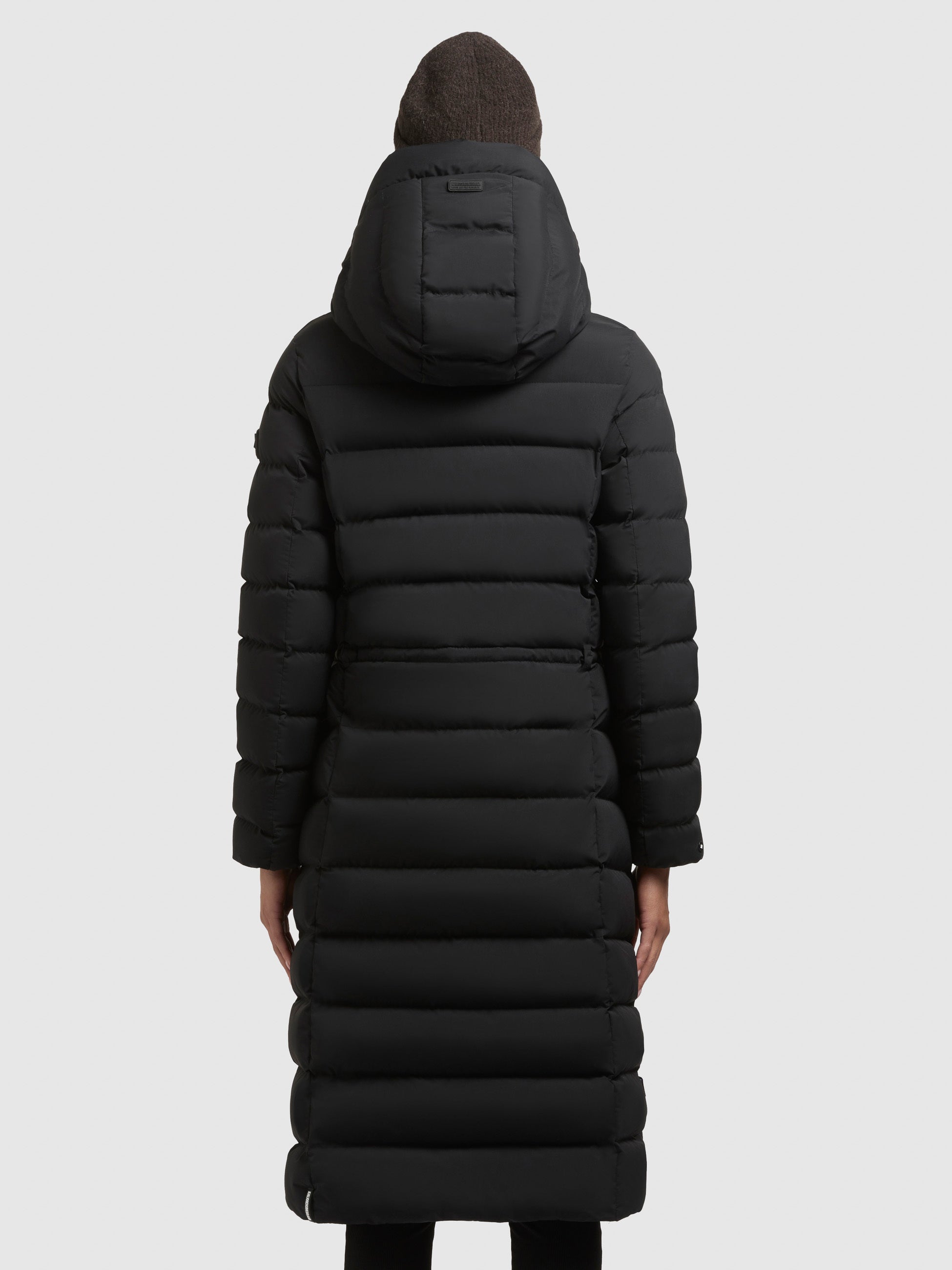 khujo-mantel-simmie2-black-knielanger-steppmantel-damen-slim-fit-mit-kapuze image 3