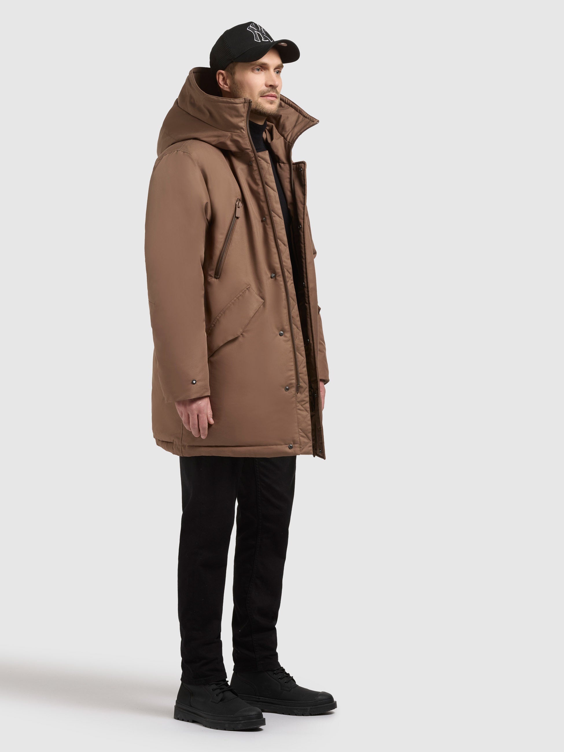 khujo-nate-parka-mantel-rust-brown image 2