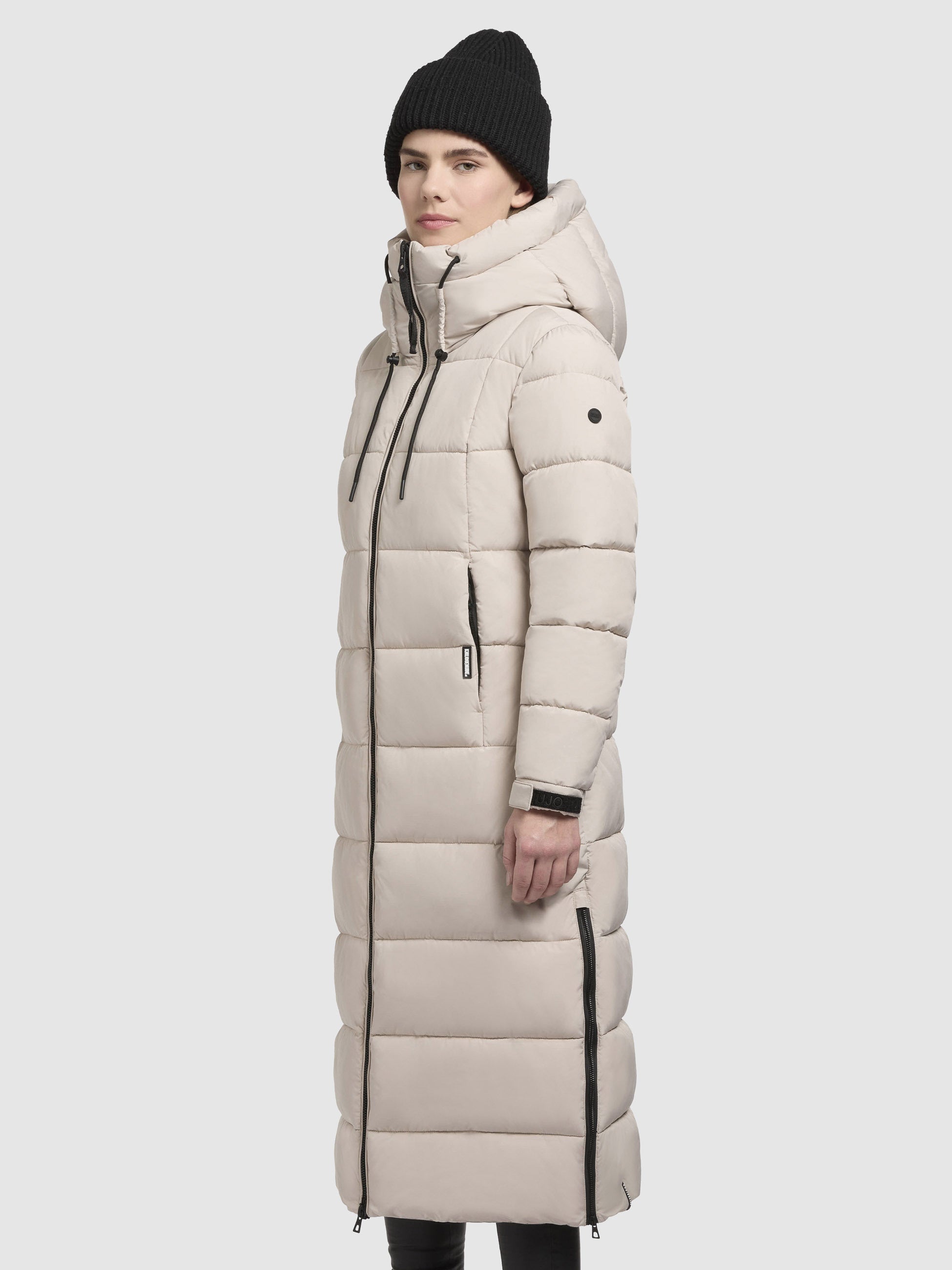 khujo-deria3-damen-wintermantel-hellbeige-slim-fit image 5