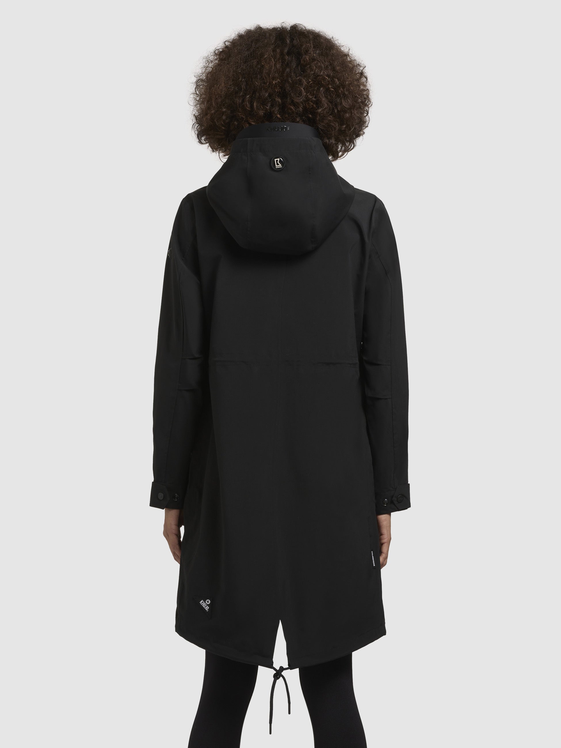 khujo-mantel-namara-schwarz-kurzmantel-regular-fit-mit-kapuze image 3