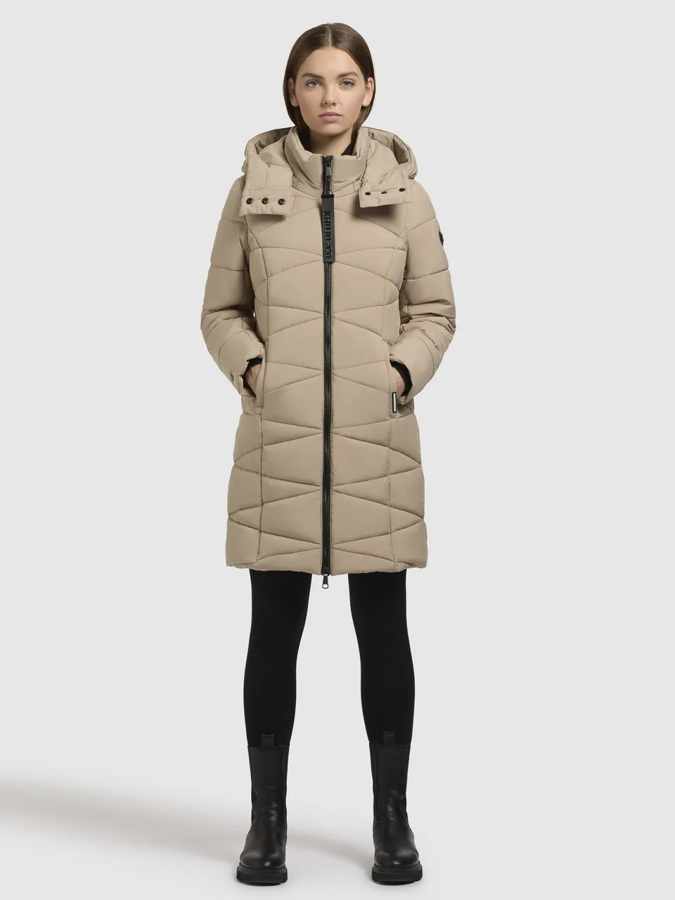 khujo-coat-fitt3-sand-leicht-wattierte-steppjacke-regular-fit-mit-abnehmbarer-ka image 1