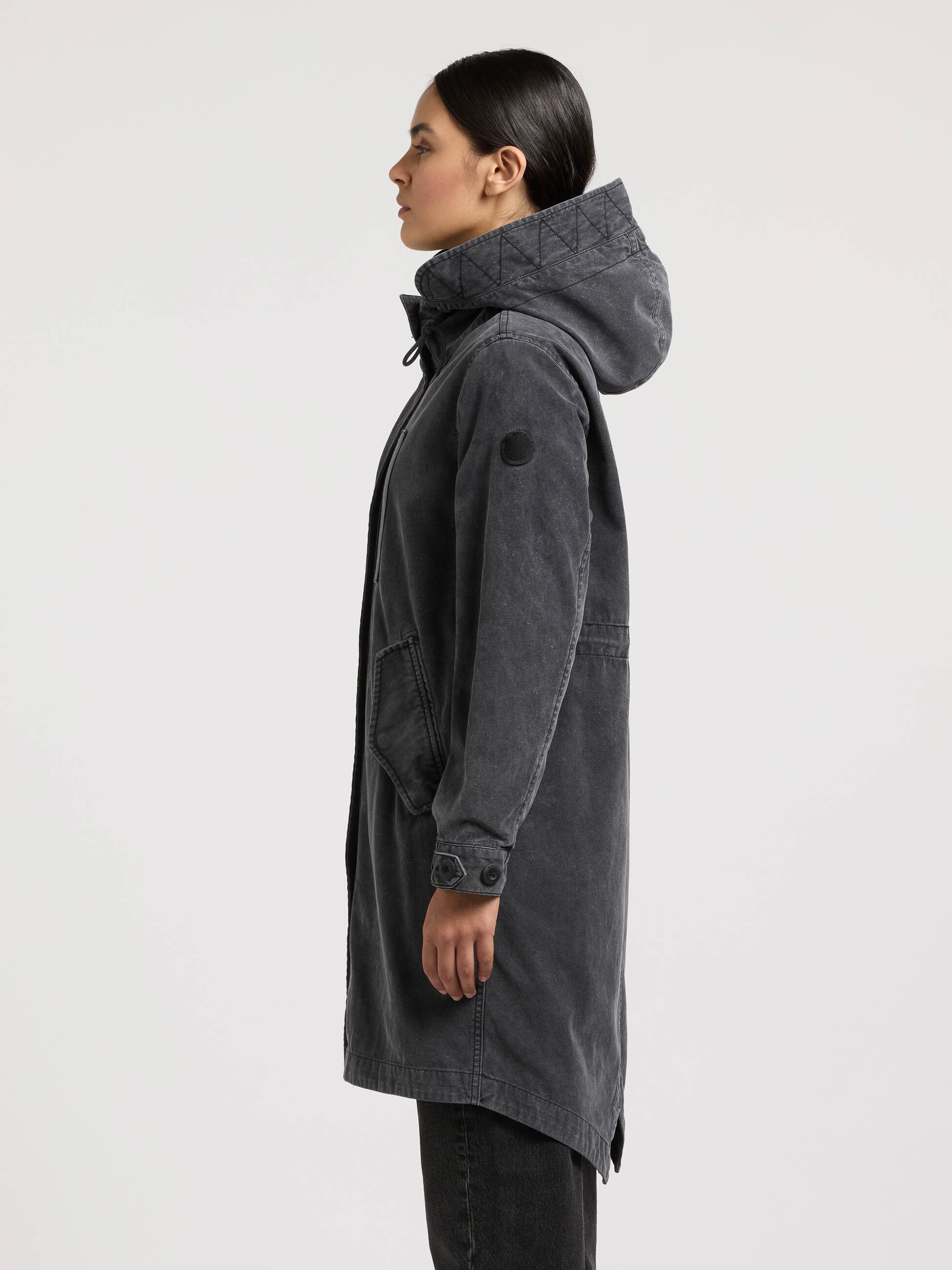 khujo-parka-freya-black-baumwoll-parka-im-vintage-mod-style image 5