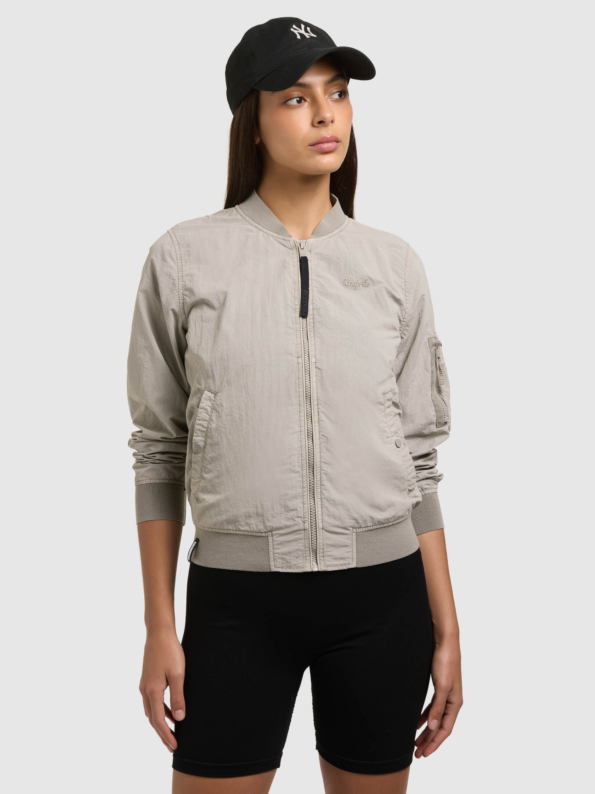 khujo-denz-bomberjacke-damen-bone-beige image 7
