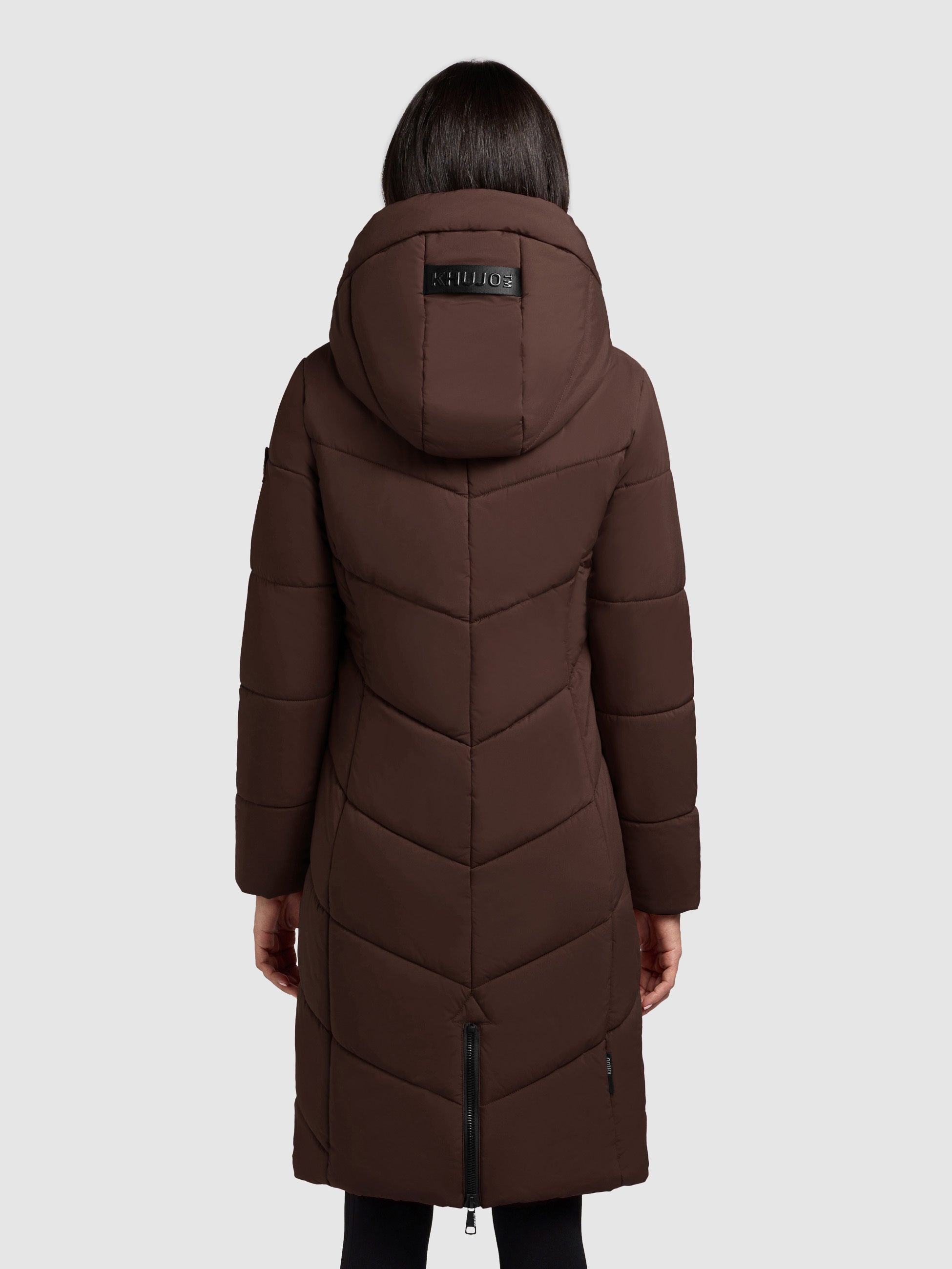 khujo-mantel-aribay4-light-dark-brown-lange-steppjacke image 3