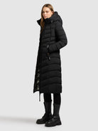 khujo-mantel-ingram5-black-damen-steppmantel-wadenlang image 2