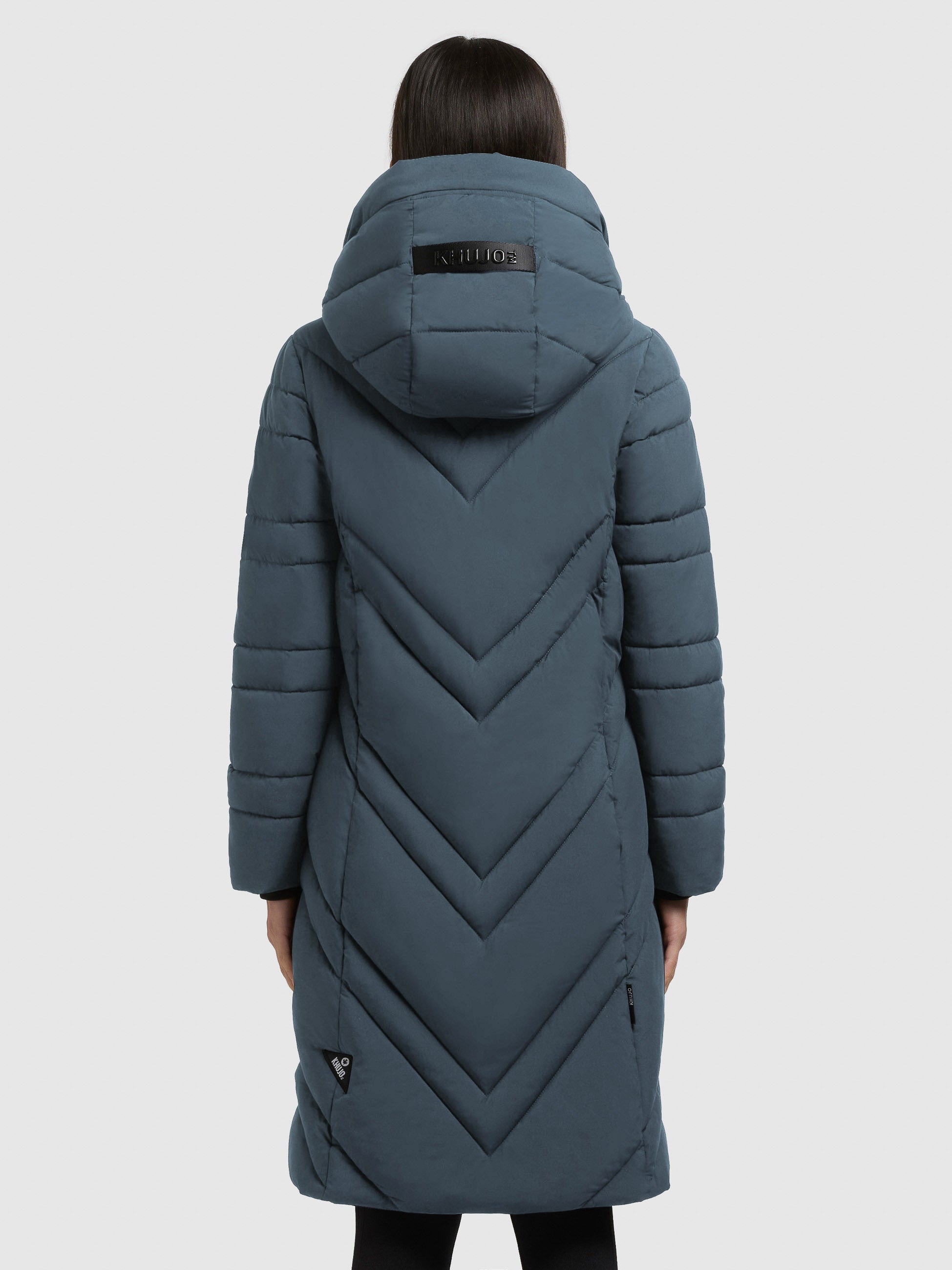 khujo-bibb-mantel-dim-blue-damen-steppmantel-kurz-mit-kapuze image 3