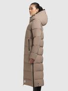khujo-mantel-larea4-greige-wadenlanger-damen-steppmantel-regular-fit image 5
