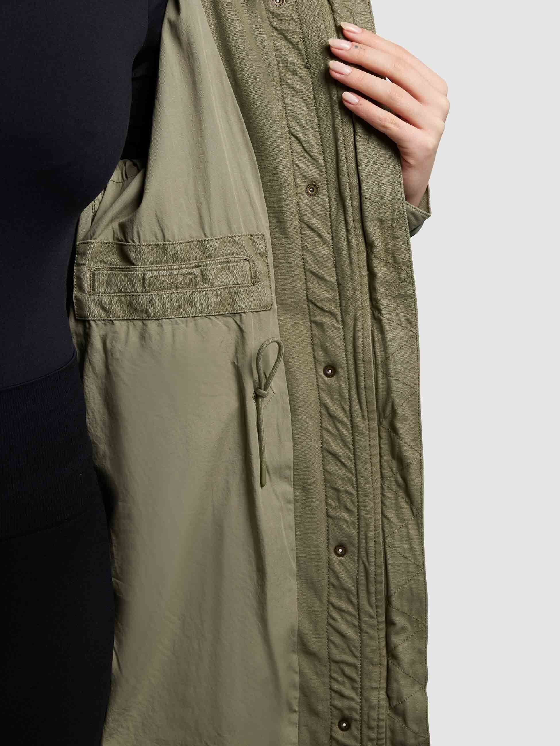khujo-mantel-freya-olive-parka-im-regular-fit-mit-vintage-look image 8