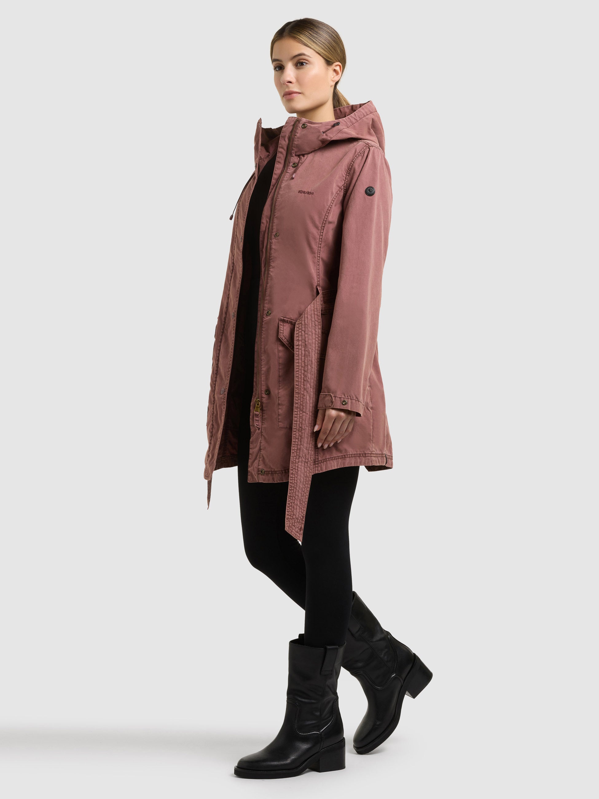khujo-jacke-prea-sommerparka-trench-f-r-damen-in-grapeful-red image 6