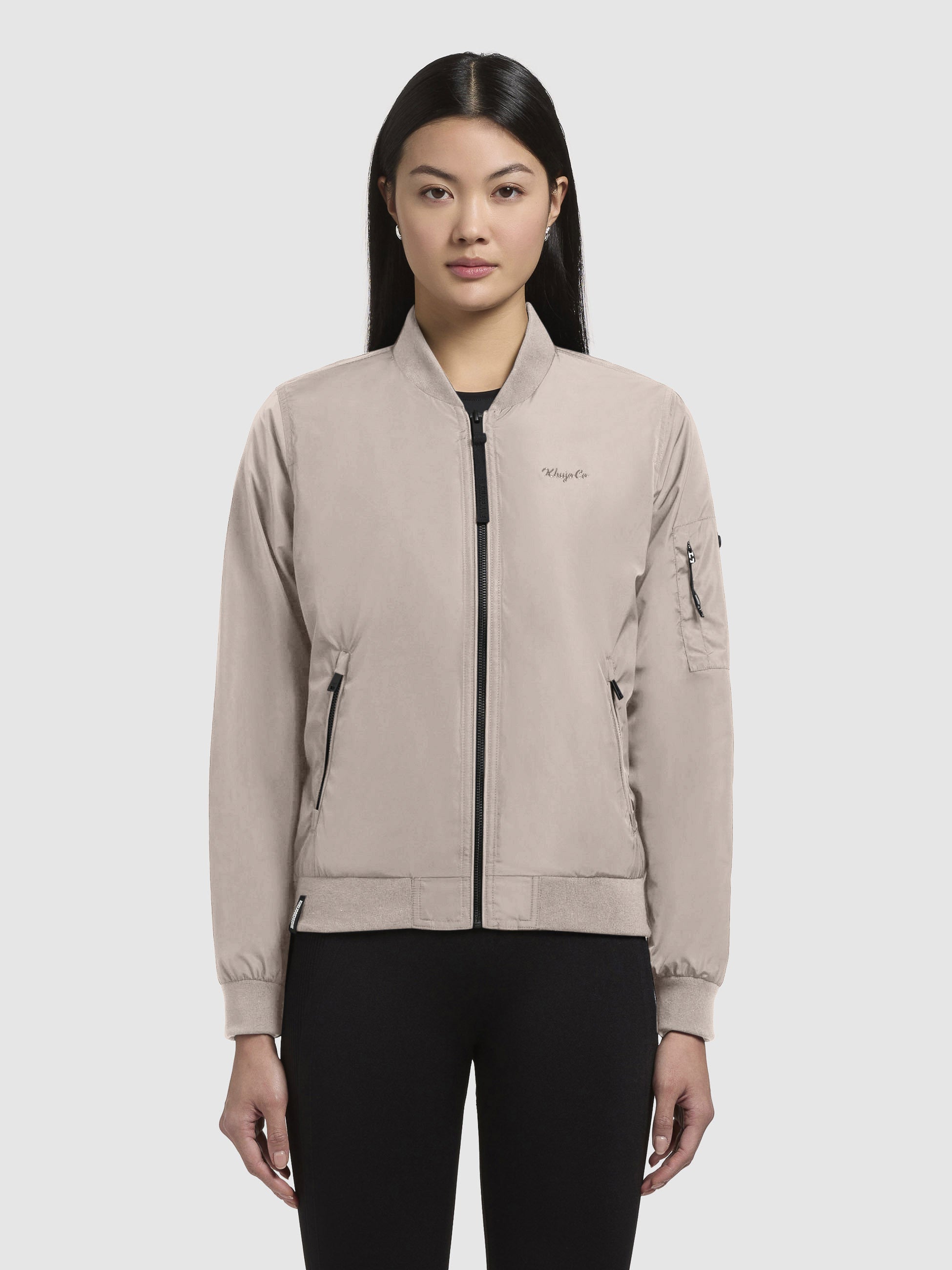 khujo-jacke-cend-beige-h-ftlange-damen-bomberjacke-blouson image 4
