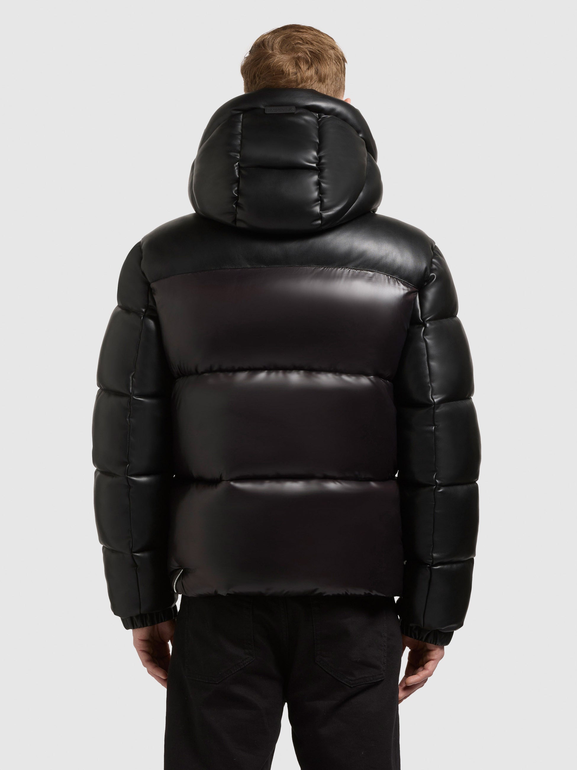 khujo-jacke-george-black-herren-h-ftlange-winterjacke-mit-lederoptik image 3