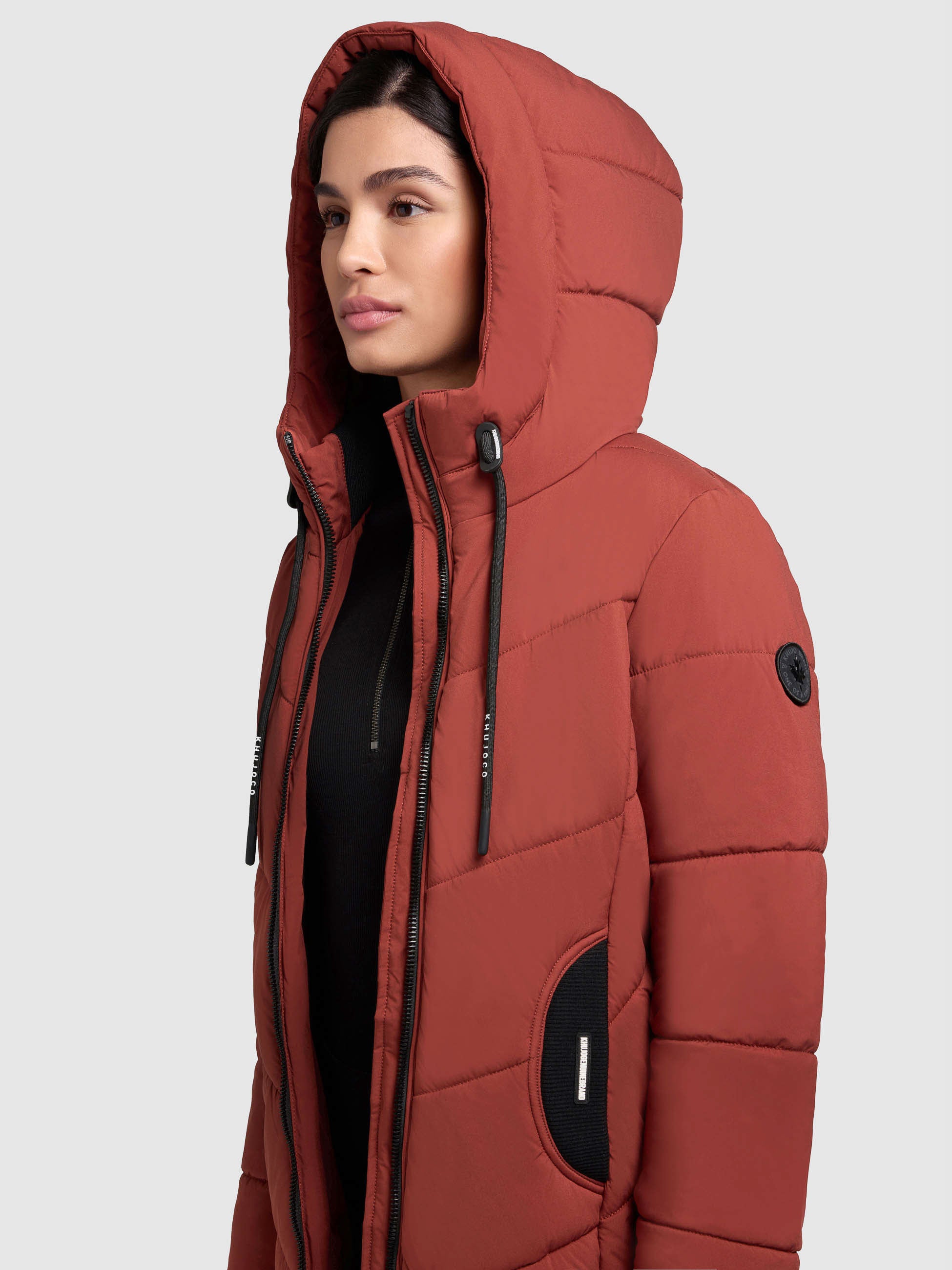 khujo-mantel-aribay4-light-dark-red-lange-steppjacke image 7