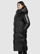 khujo-mantel-rachel-shiny-schwarz-steppmantel-knielang-regular-fit image 5