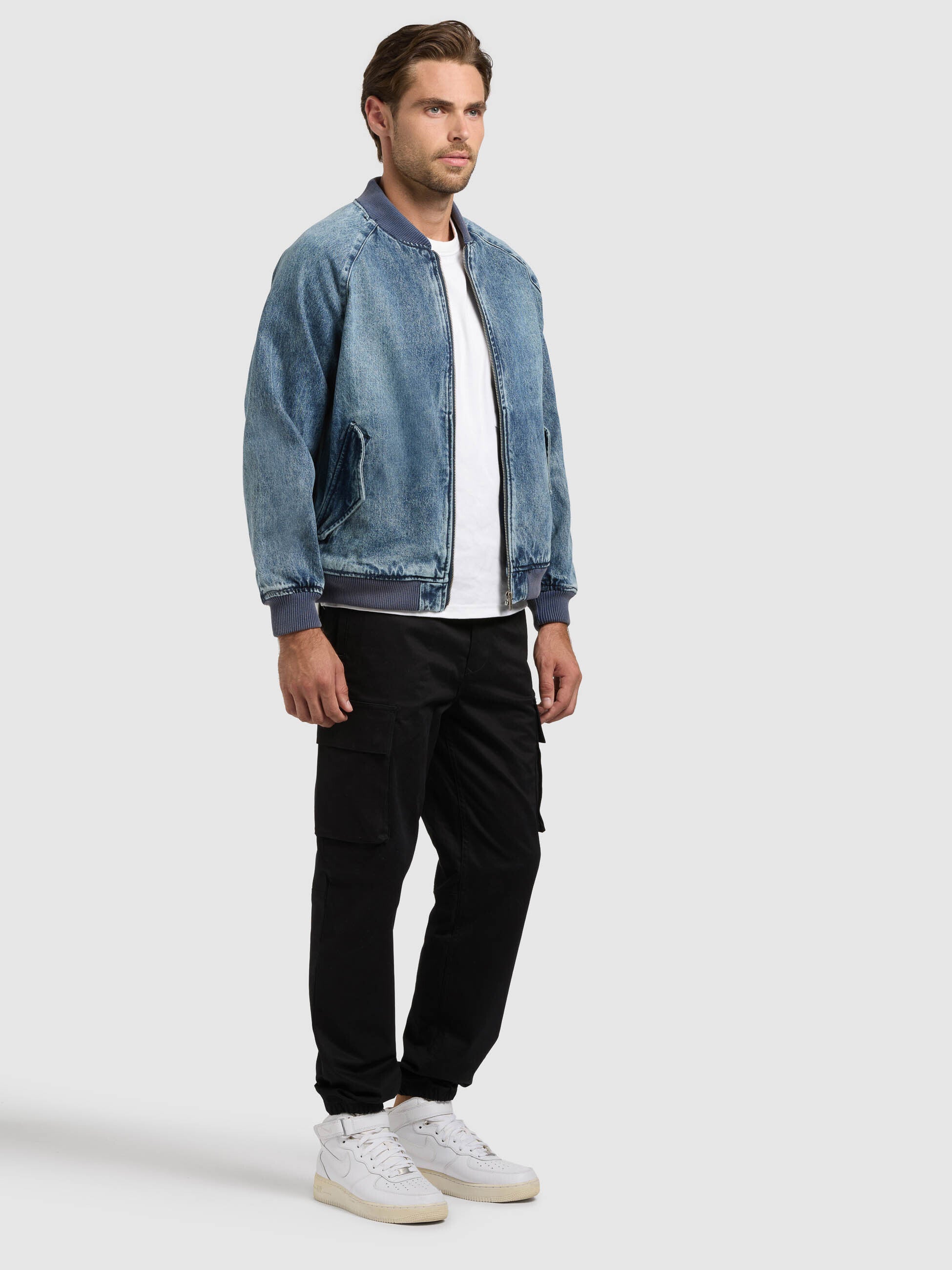 khujo-jacke-cahill-medium-blue-herren-jeansjacke-blouson-aus-denim image 2