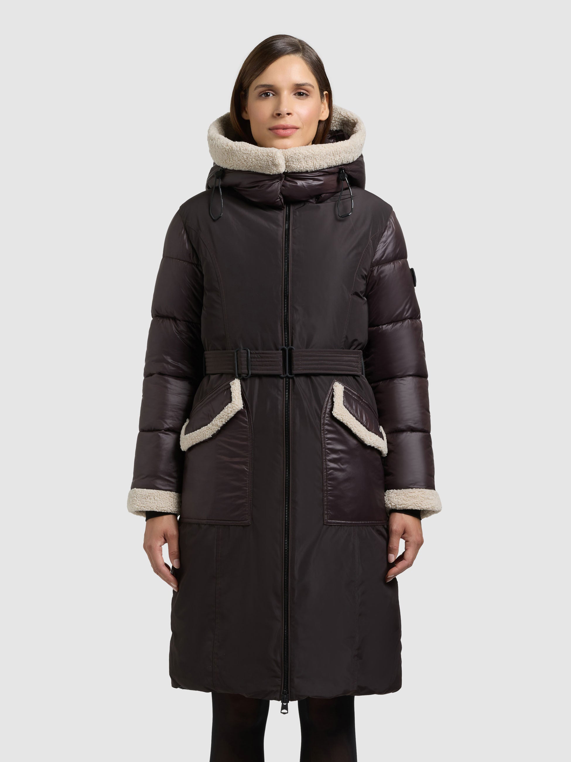 khujo-mantel-poppy-moody-plum-kurzmantel-knielang-teddyfleece image 4