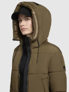 khujo-elida-damen-steppjacke-khaki image 7