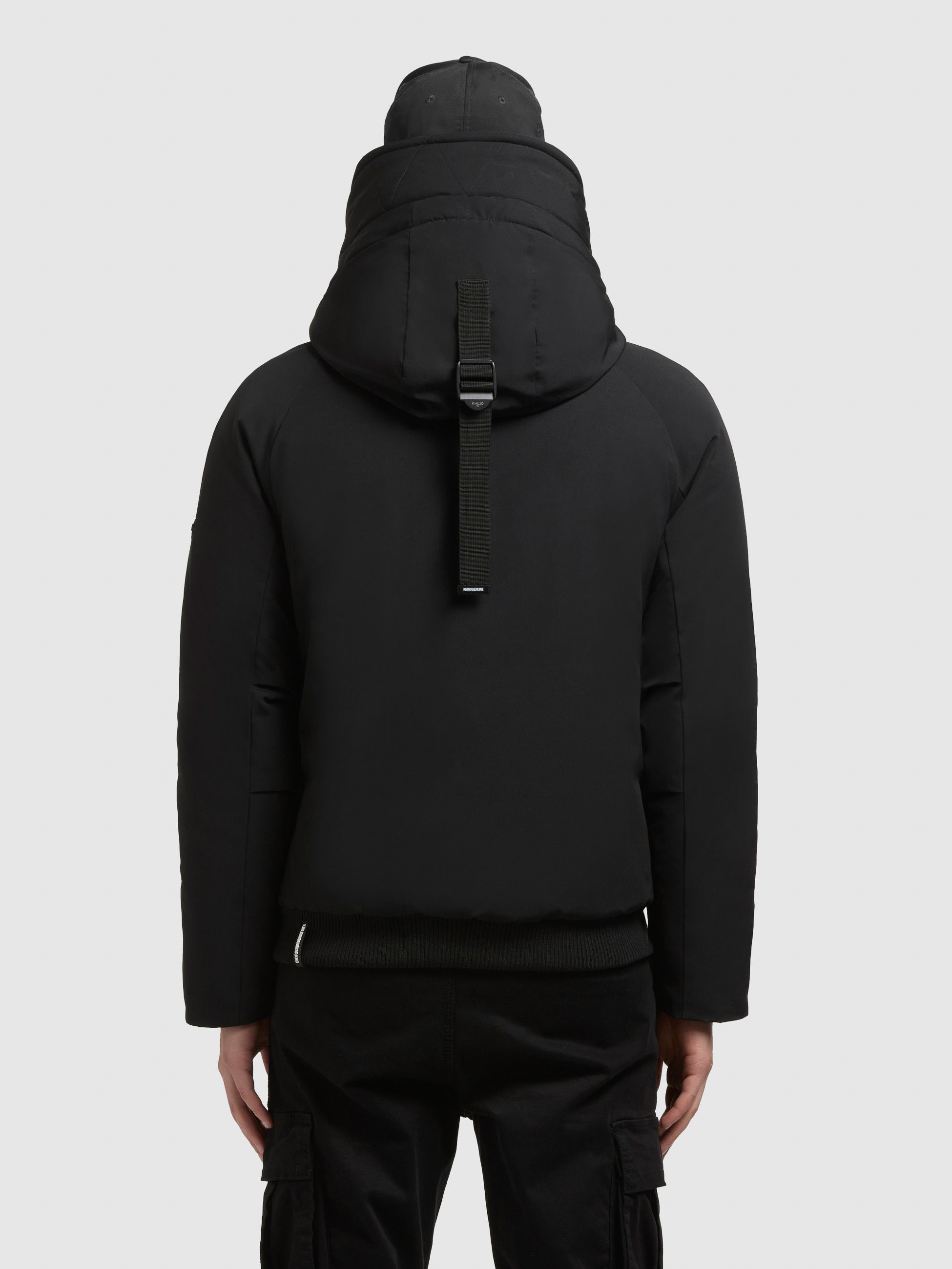 khujo-jacke-jafar-black-h-ftlange-kapuzenjacke-in-black image 3