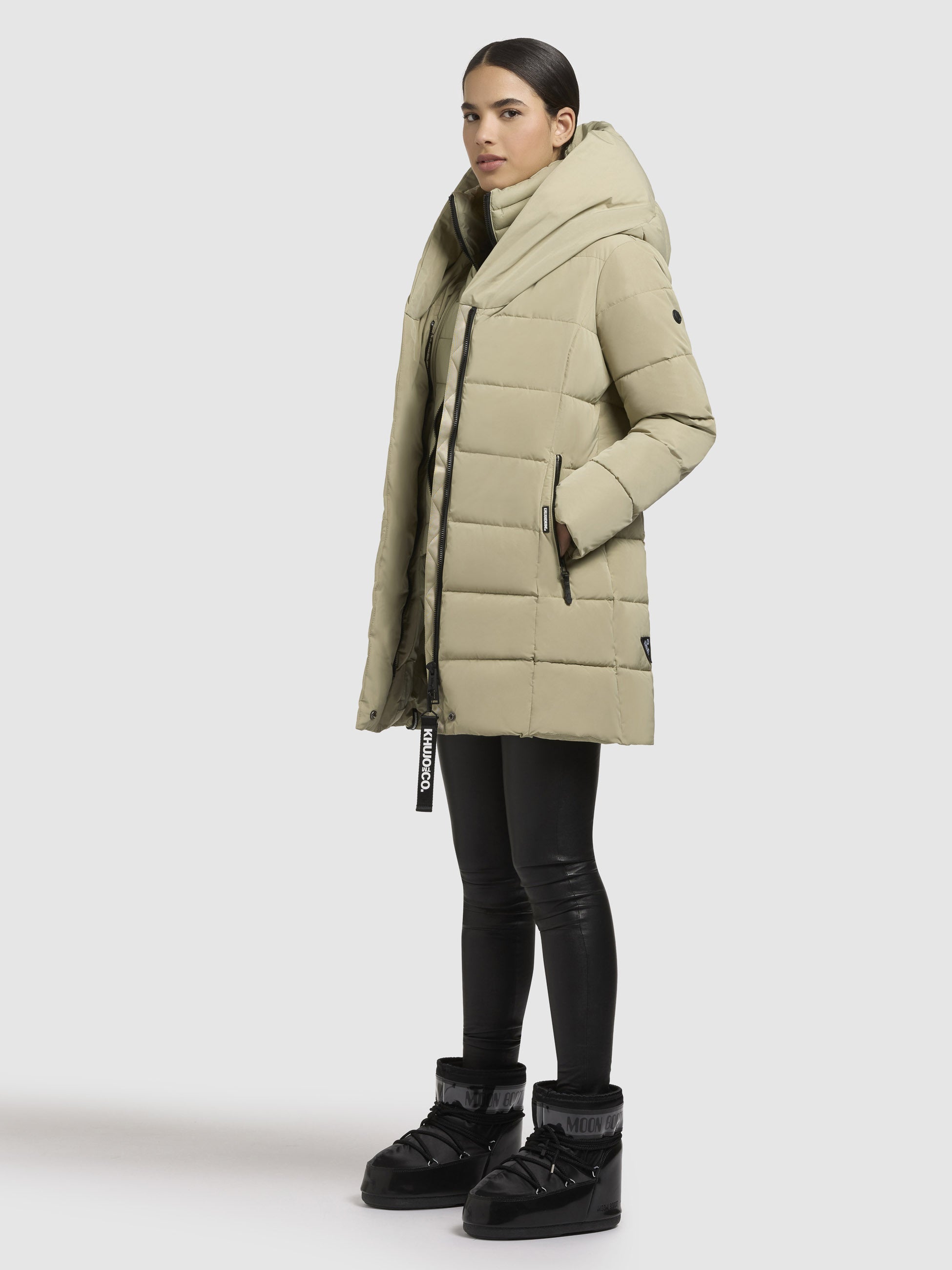 khujo-jacke-tenx-hellgr-n-damen-steppjacke-mit-herausnehmbarem-einsatz image 2