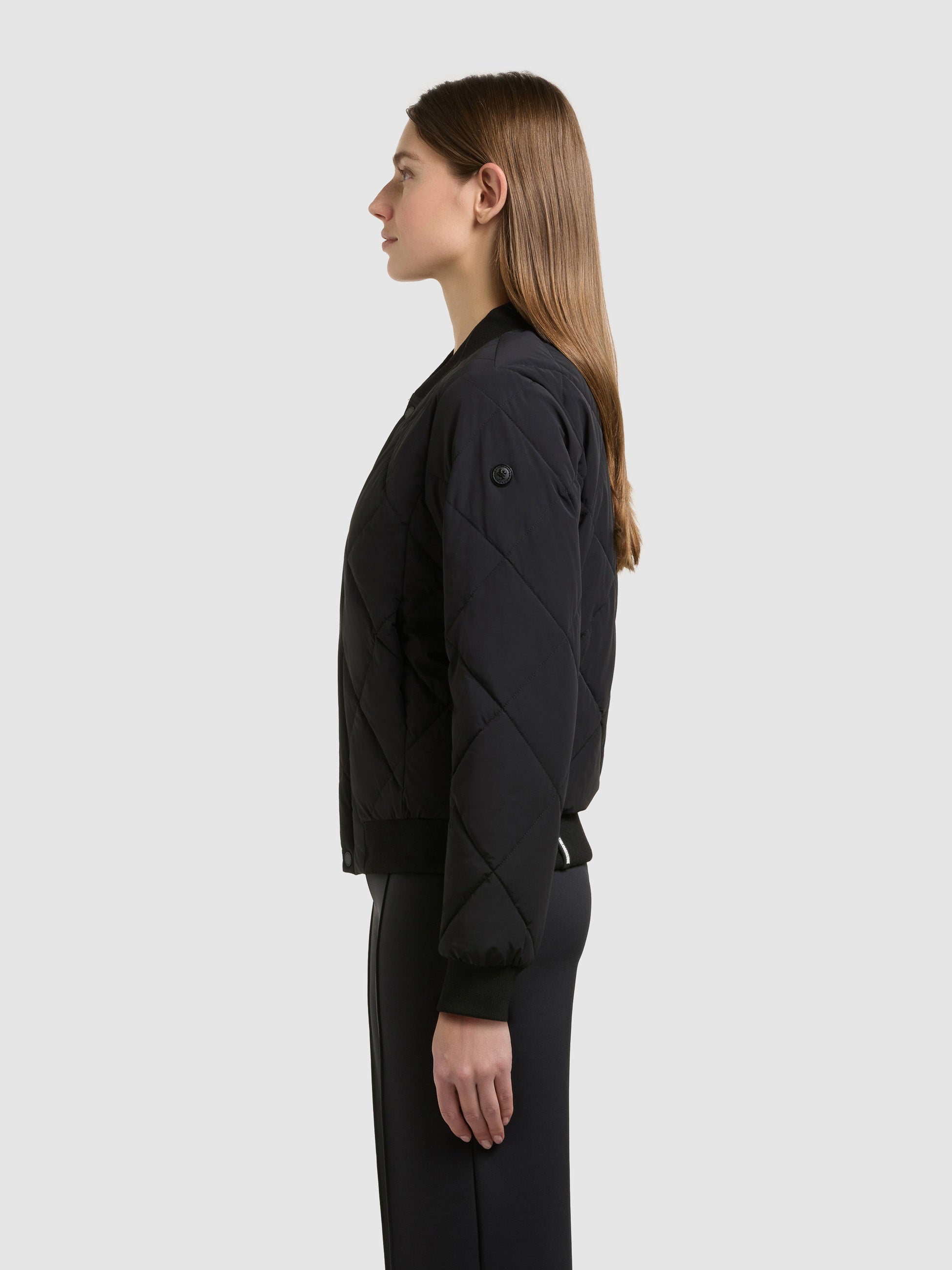 khujo-jacke-ange2-black-damen-bomberjacke-stepp-kurz image 5