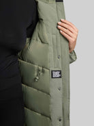 khujo-coat-santini-wintermantel-muted-green-baumwollmix image 8