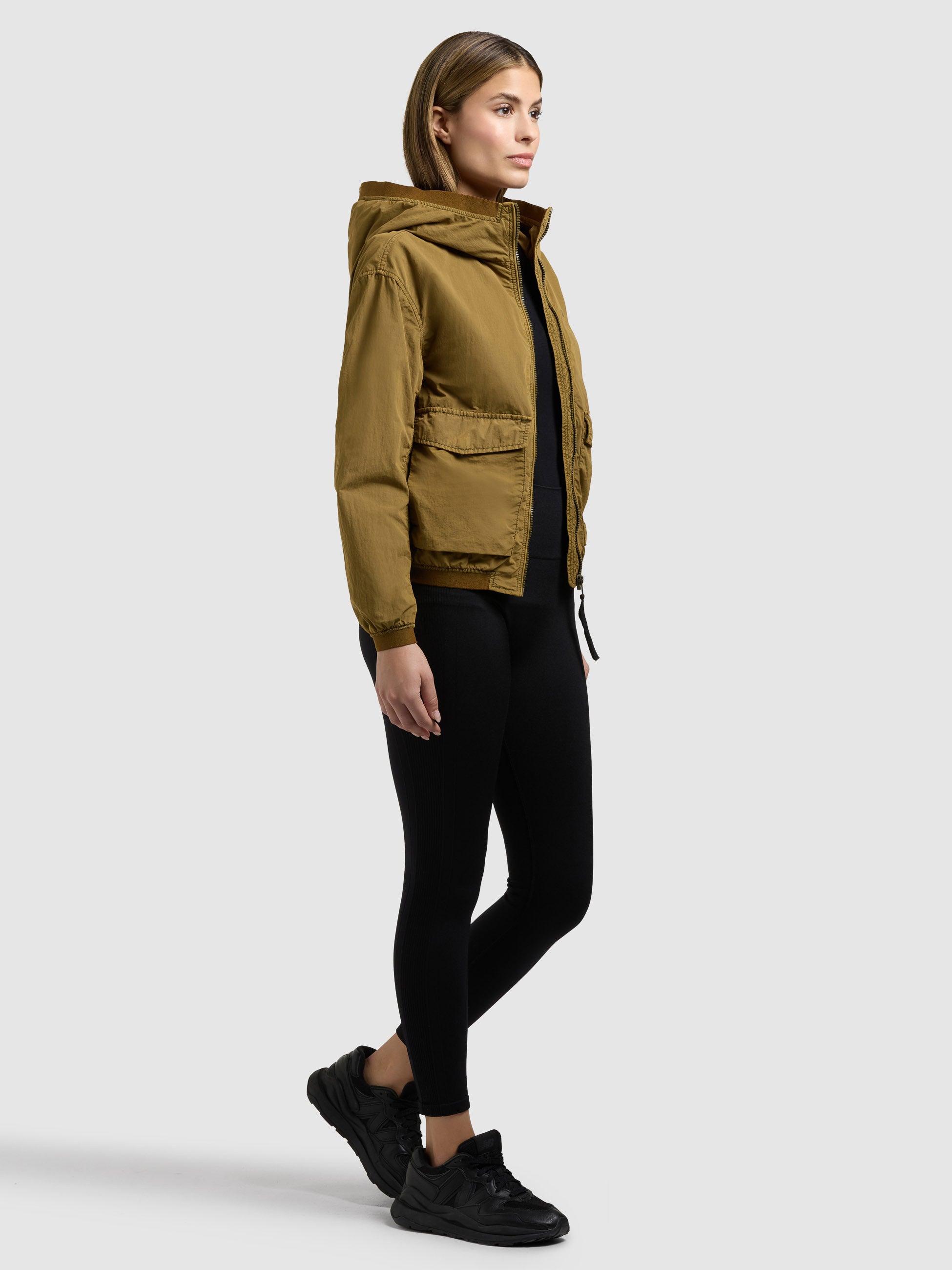 khujo-vona-damen-bomberjacke-canary-green image 6