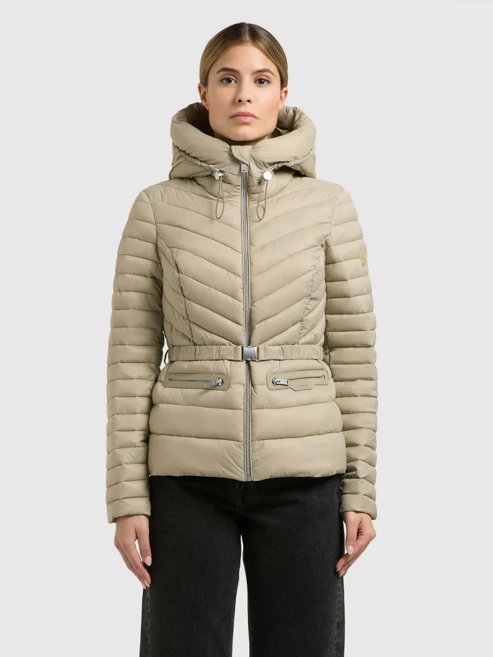 khujo-jacke-lorella-mint-green-damen-steppjacke-slim-fit image 1