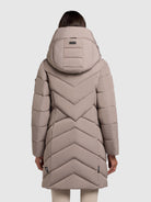 khujo-coat-darka2-greige-wattierter-steppmantel-damen-mit-gro-er-kapuze image 3