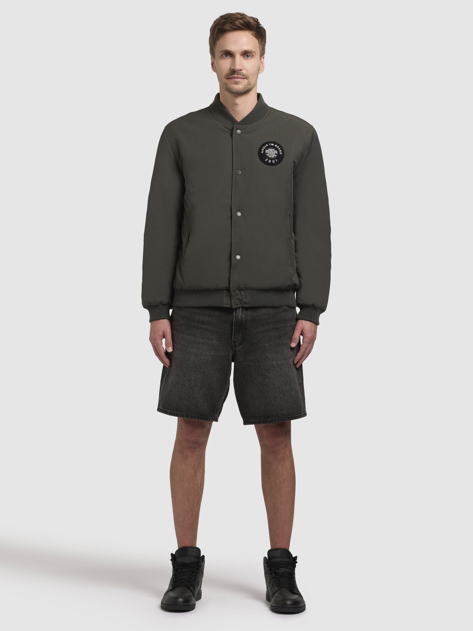 khujo-jacke-cicco-collegejacke-dunkelgr-n image 2