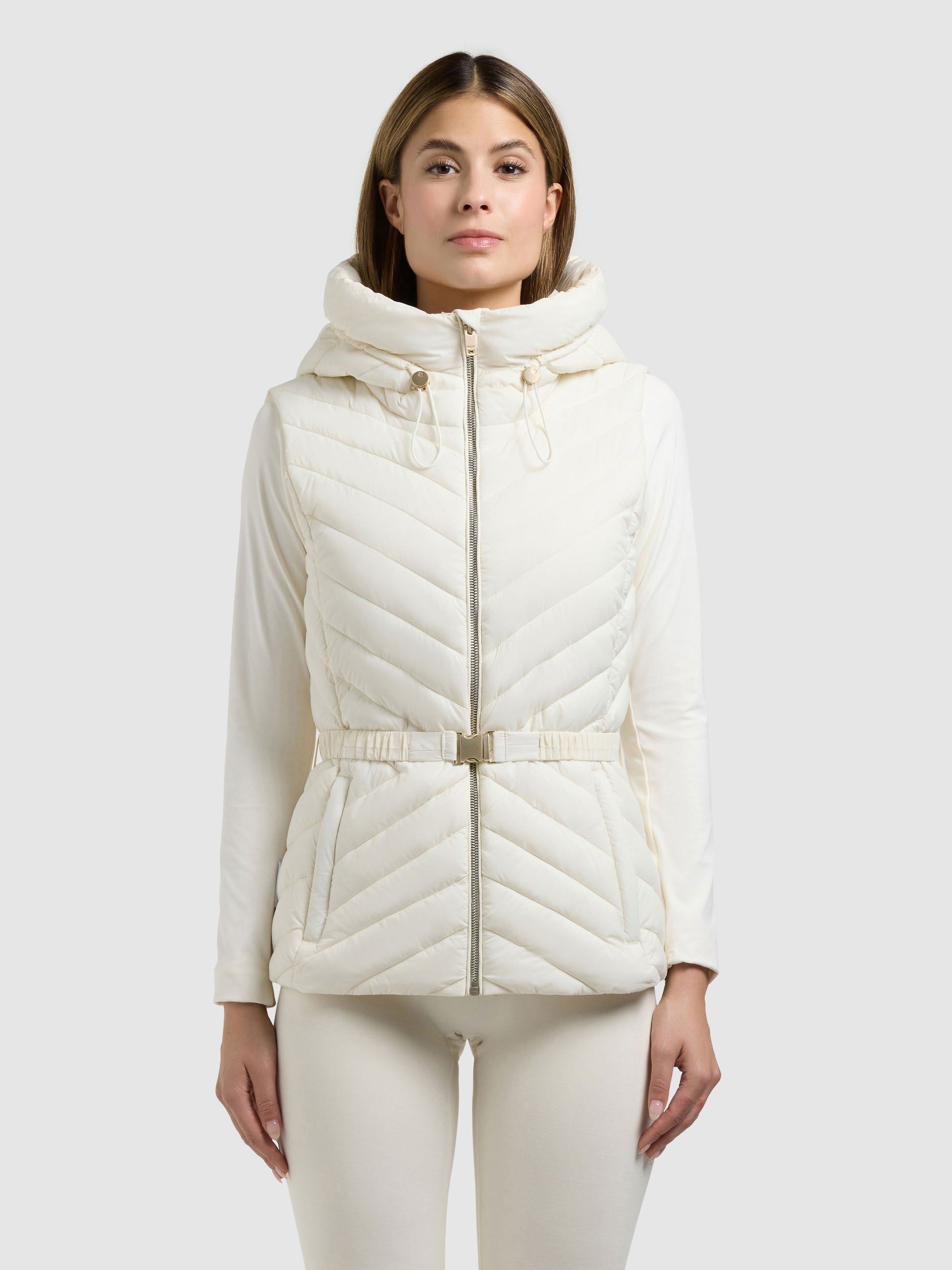 khujo-weste-demie-off-white-steppweste-damen-slim-fit image 4