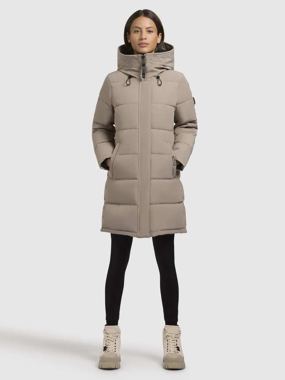 khujo-mantel-faltd-graubeige-damen-steppmantel-regular-fit-2 image 1