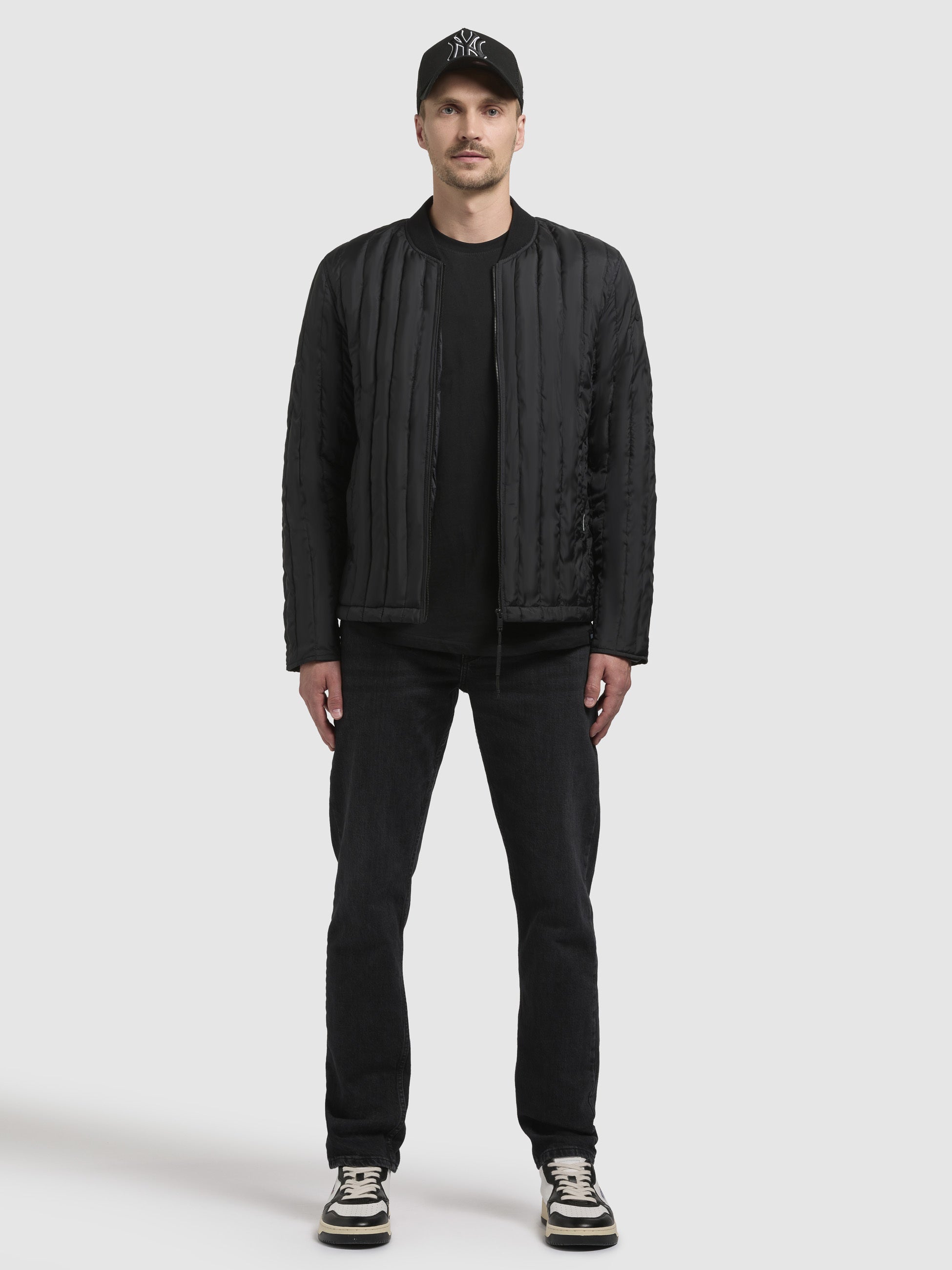 khujo-romit-steppjacke-herren-h-ftlange-jacke-in-schwarz-mit-stehkragen image 6