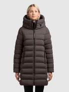 khujo-nekar2-damen-coat-graphite-gray-stepp-kurzmantel image 4