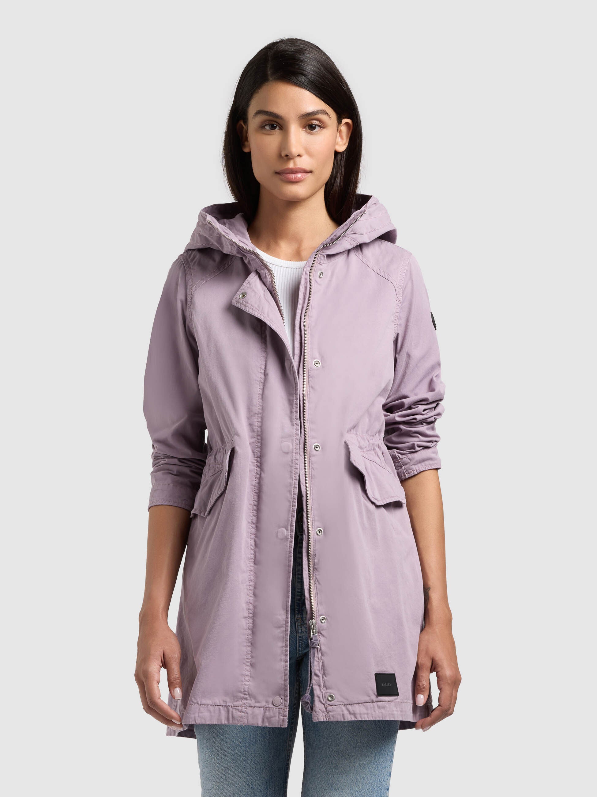 khujo-mantel-nika-violet-damen-parka-aus-baumwoll-twill image 1