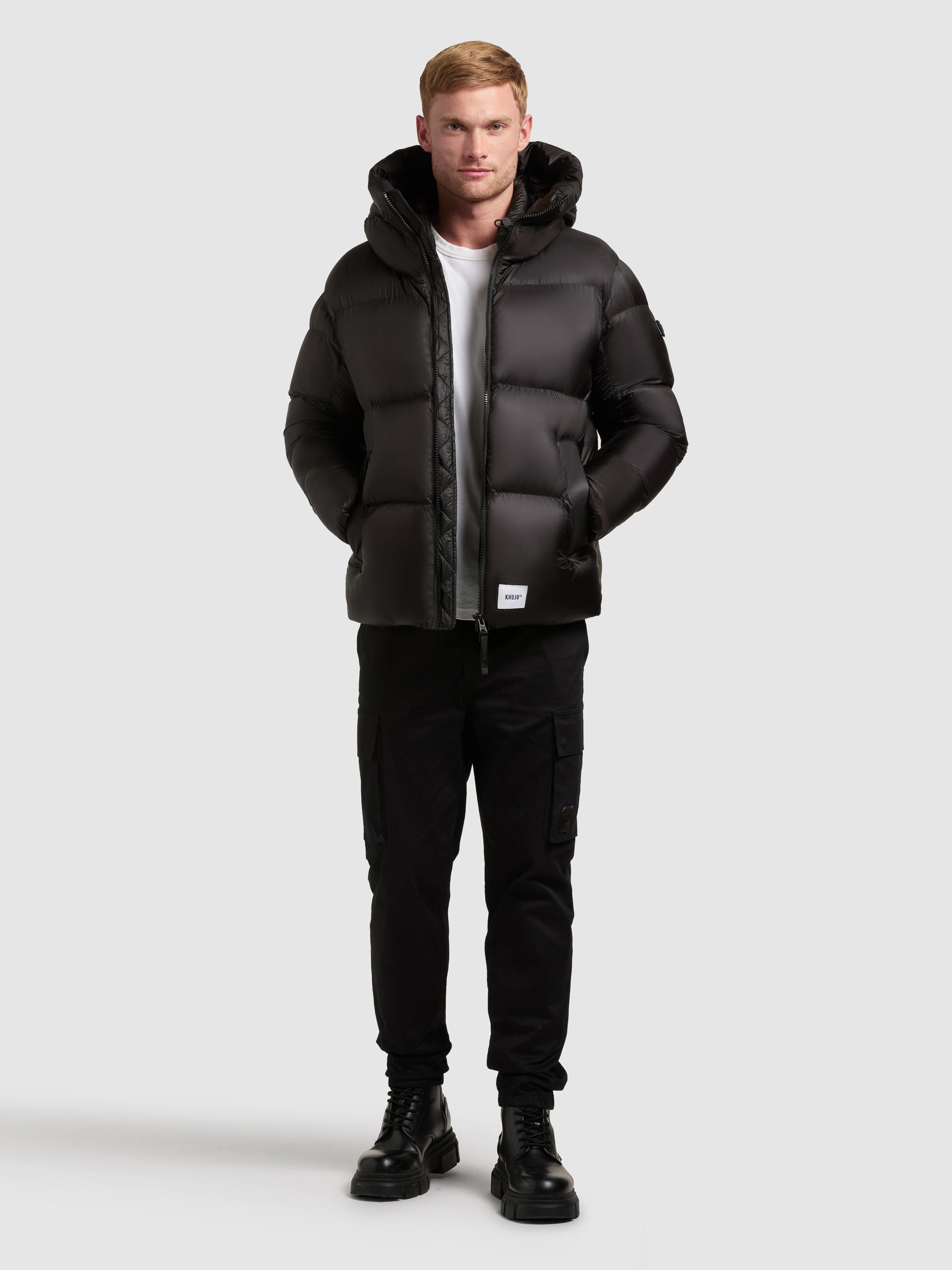 khujo-jacke-dane-black-steppjacke-crinkle-h-ftlang image 6