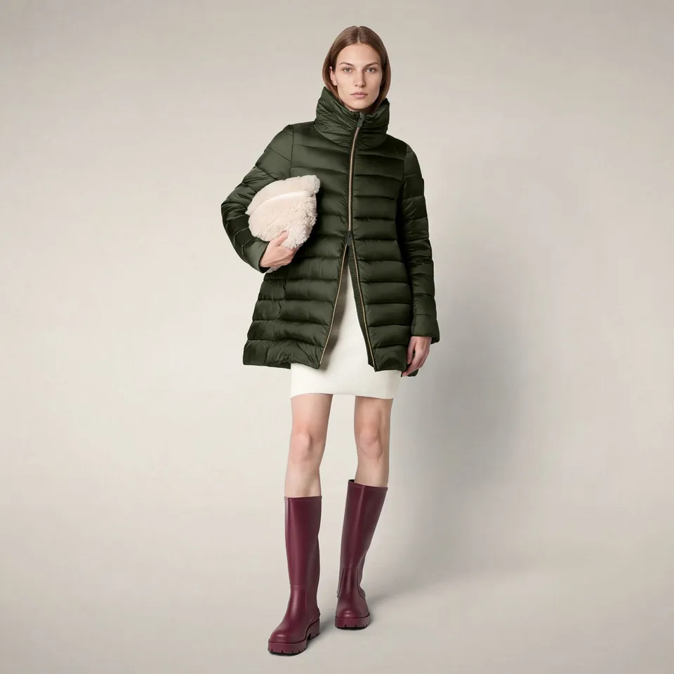 save-the-duck-lydia-langer-damen-steppmantel-waldgr-n image 1