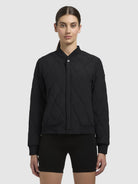 khujo-jacke-feen-schwarz-leichte-stepp-bomberjacke-damen image 4