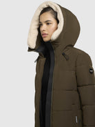 khujo-devion-teddy-damen-wintermantel-dark-olive image 7