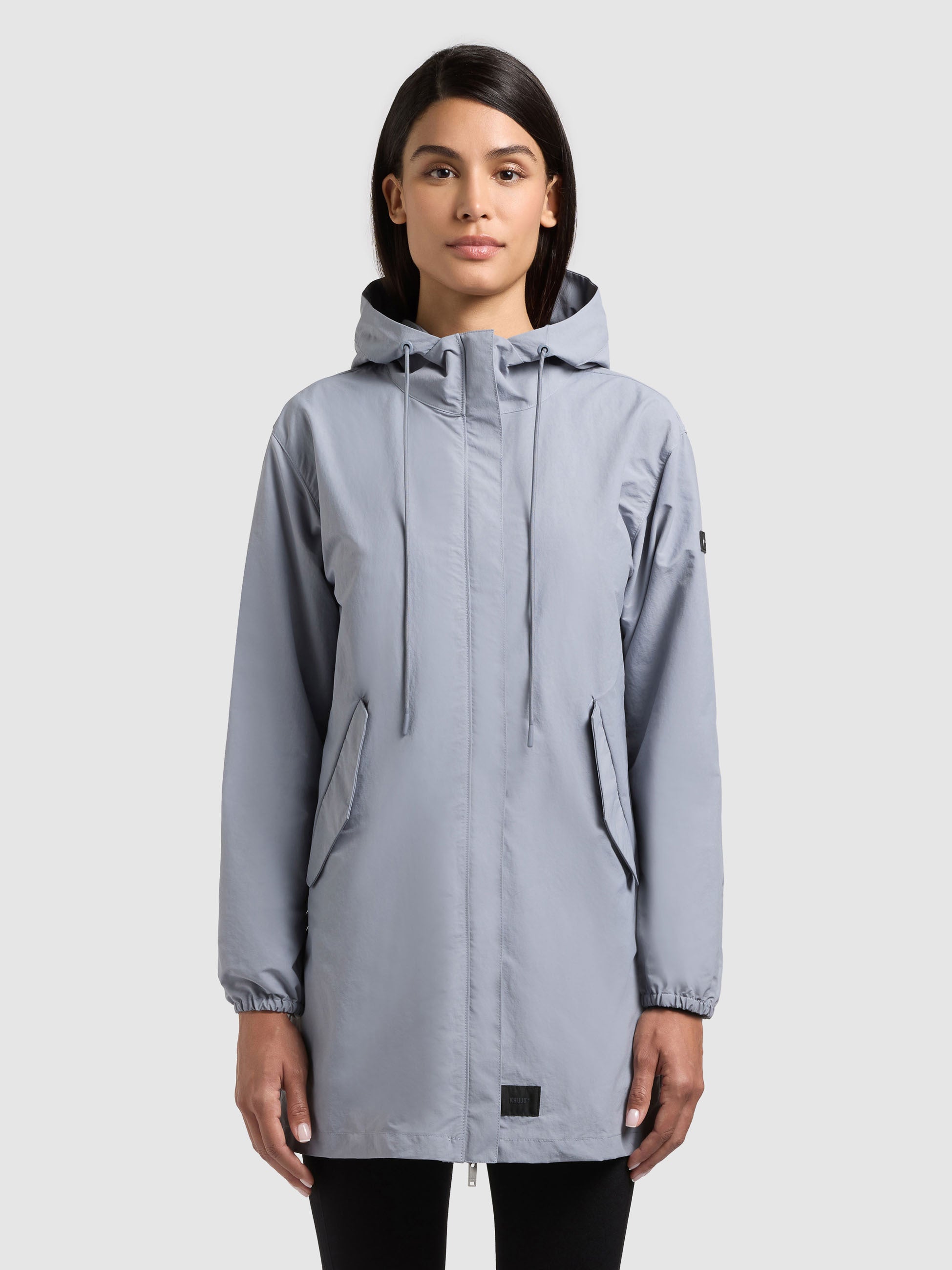 khujo-jacke-ameti-with-bag-misty-blue-damen-kurzmantel-mit-umh-ngetasche image 4