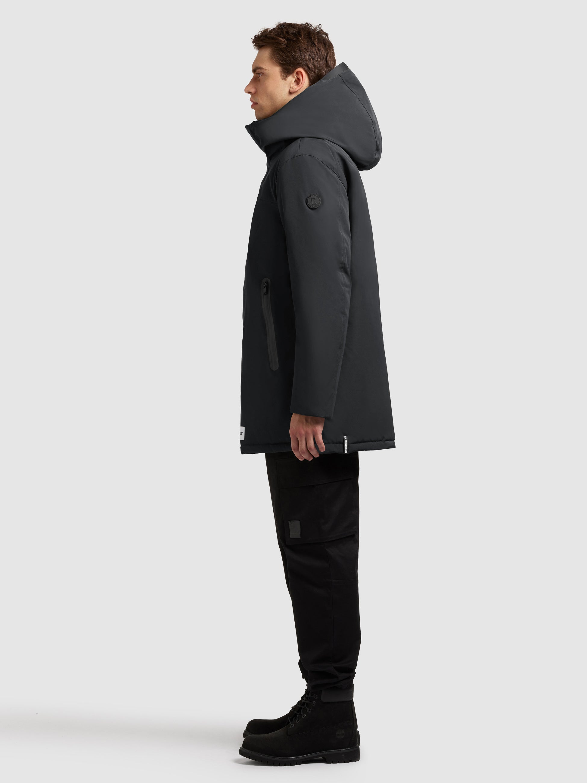 khujo-kann2-parka-winterjacke-obrage-grey-warm-wattiert-mit-kapuze image 5